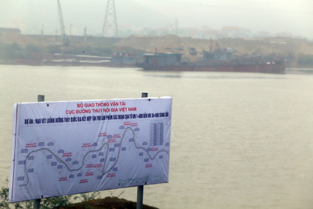Dự án nạo vét luồng sông Cầu do Cục đường thủy nội địa (Bộ Giao thông) cấp phép.